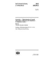 Die Norm ISO 10534-2:1998 19.11.1998 Ansicht