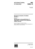 Die Norm ISO 10993-13:2010-ed.2.0 4.6.2010 Ansicht