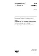Die Norm ISO 11064-1:2000 21.12.2000 Ansicht