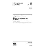 Die Norm ISO 1132-2:2001 20.9.2001 Ansicht