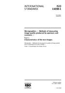 Die Norm ISO 11698-1:2000 17.8.2000 Ansicht