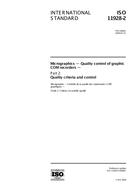 Die Norm ISO 11928-2:2000 17.2.2000 Ansicht
