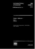 Die Norm ISO 12480-1:1997 6.3.1997 Ansicht