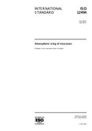 Die Norm ISO 12494:2001 30.8.2001 Ansicht