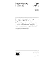 Die Norm ISO 13584-1:2001 10.5.2001 Ansicht