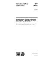 Die Norm ISO 14324:2003 7.7.2003 Ansicht