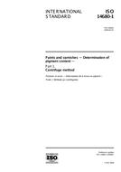 Die Norm ISO 14680-1:2000 6.4.2000 Ansicht