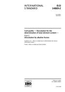 Die Norm ISO 14869-2:2002 18.7.2002 Ansicht