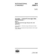 Die Norm ISO 15022-1:1999 11.3.1999 Ansicht