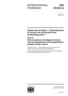 Die Norm ISO 15181-6:2012 10.7.2012 Ansicht