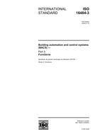 Die Norm ISO 16484-3:2005 12.4.2005 Ansicht