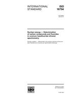 Die Norm ISO 16794:2003 30.1.2003 Ansicht