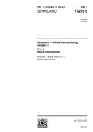 Die Norm ISO 17201-5:2010 18.1.2010 Ansicht