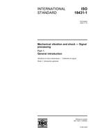 Ansicht ISO 18431-1:2005 11.11.2005