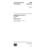 Die Norm ISO 19115-1:2014 19.3.2014 Ansicht