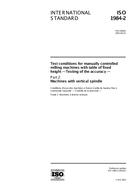 Die Norm ISO 1984-2:2001 14.6.2001 Ansicht