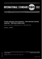 Die Norm ISO 2012:1976 1.8.1976 Ansicht