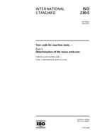 Die Norm ISO 230-5:2000 10.8.2000 Ansicht
