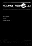 Die Norm ISO 236-1:1976 1.11.1976 Ansicht