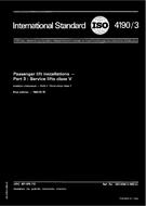 Die Norm ISO 4190-3:1982 1.3.1982 Ansicht