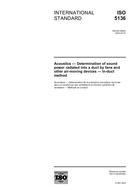 Die Norm ISO 5136:2003-ed.2.0 31.3.2003 Ansicht