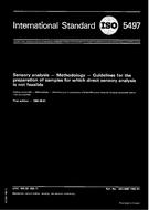 Die Norm ISO 5497:1982 1.9.1982 Ansicht