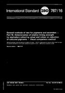 Die Norm ISO 787-16:1986 6.11.1986 Ansicht