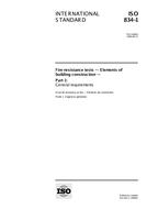 Ansicht ISO 834-1:1999 30.9.1999