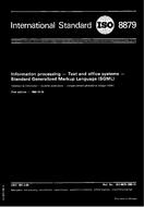 Ansicht ISO 8879:1986 23.10.1986