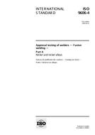 Die Norm ISO 9606-4:1999 22.4.1999 Ansicht