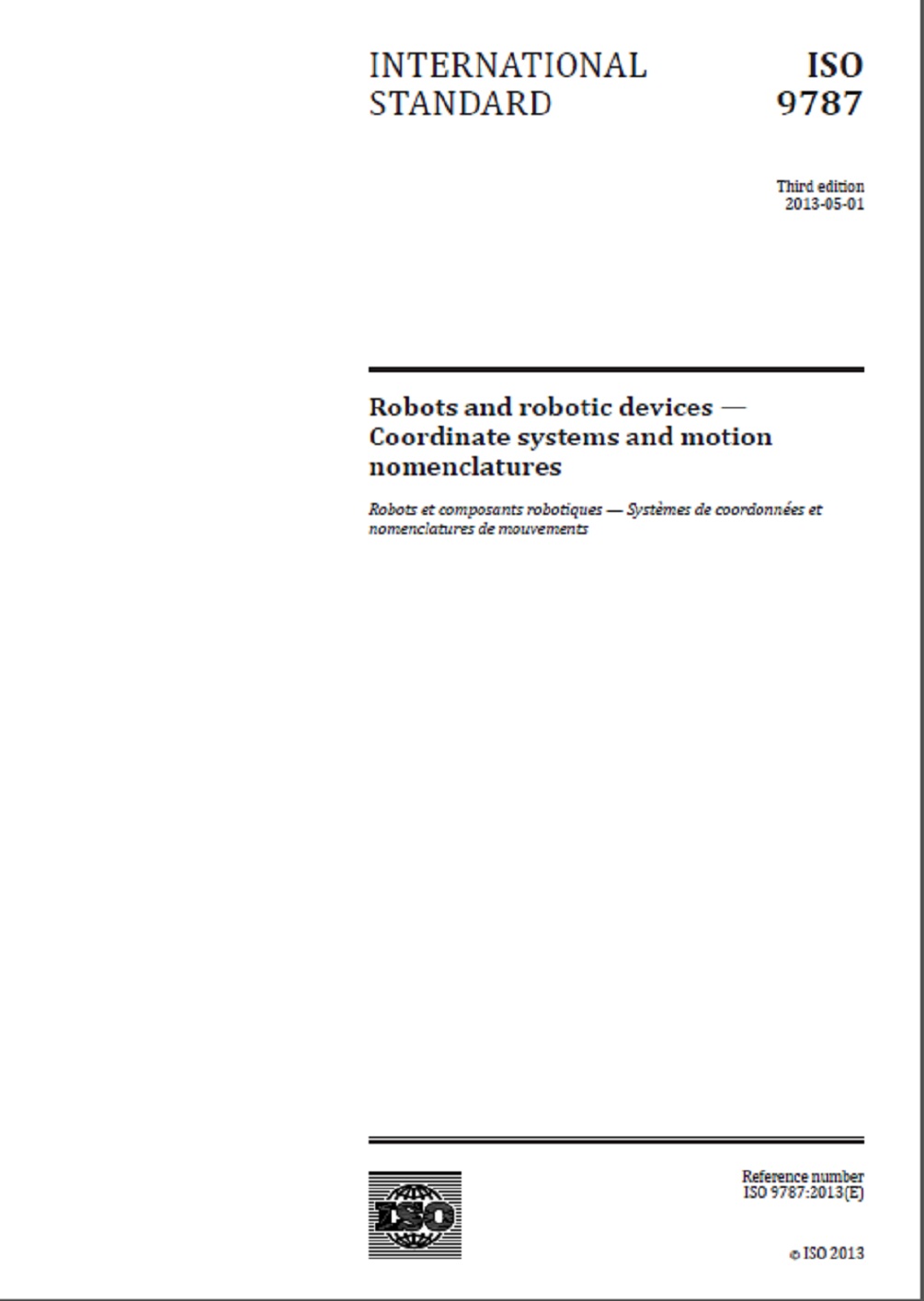 Ansicht ISO 9787:2013-ed.3.0 17.4.2013