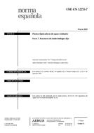 Die Norm UNE-EN 12255-7:2003 28.3.2003 Ansicht