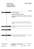 Die Norm UNE-EN 13011:2001 27.7.2001 Ansicht