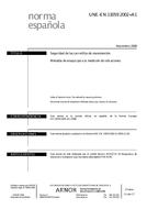 Die Norm UNE-EN 13059:2002+A1:2008 5.11.2008 Ansicht