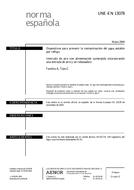 Die Norm UNE-EN 13078:2004 28.5.2004 Ansicht