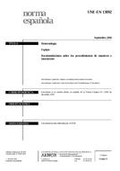 Die Norm UNE-EN 13092:2000 21.9.2000 Ansicht
