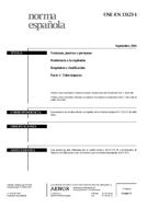 Die Norm UNE-EN 13123-1:2001 14.9.2001 Ansicht