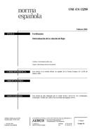 Die Norm UNE-EN 13299:2001 23.2.2001 Ansicht