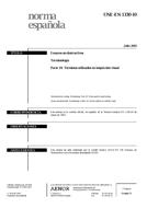 Die Norm UNE-EN 1330-10:2003 11.7.2003 Ansicht