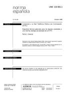 Die Norm UNE 133001-1:1995 16.10.1995 Ansicht