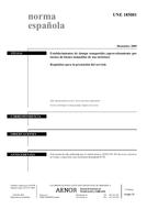 Die Norm UNE 185001:2009 9.12.2009 Ansicht