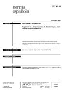 Die Norm UNE 54110:2000 27.11.2000 Ansicht