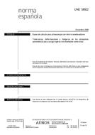 Die Norm UNE 58922:2008 3.12.2008 Ansicht
