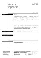 Die Norm UNE 74165:2004 22.10.2004 Ansicht