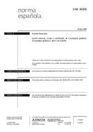Die Norm UNE 84300:2006 31.5.2006 Ansicht