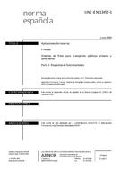 Ansicht UNE-EN 13452-1:2004 18.6.2004