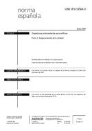 Die Norm UNE-EN 13564-3:2004 28.5.2004 Ansicht