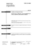 Die Norm UNE-EN 14042:2004 16.4.2004 Ansicht