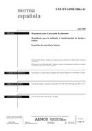 Die Norm UNE-EN 14958:2006+A1:2009 29.7.2009 Ansicht