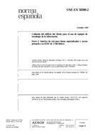 Die Norm UNE-EN 50098-2:1997 30.10.1997 Ansicht